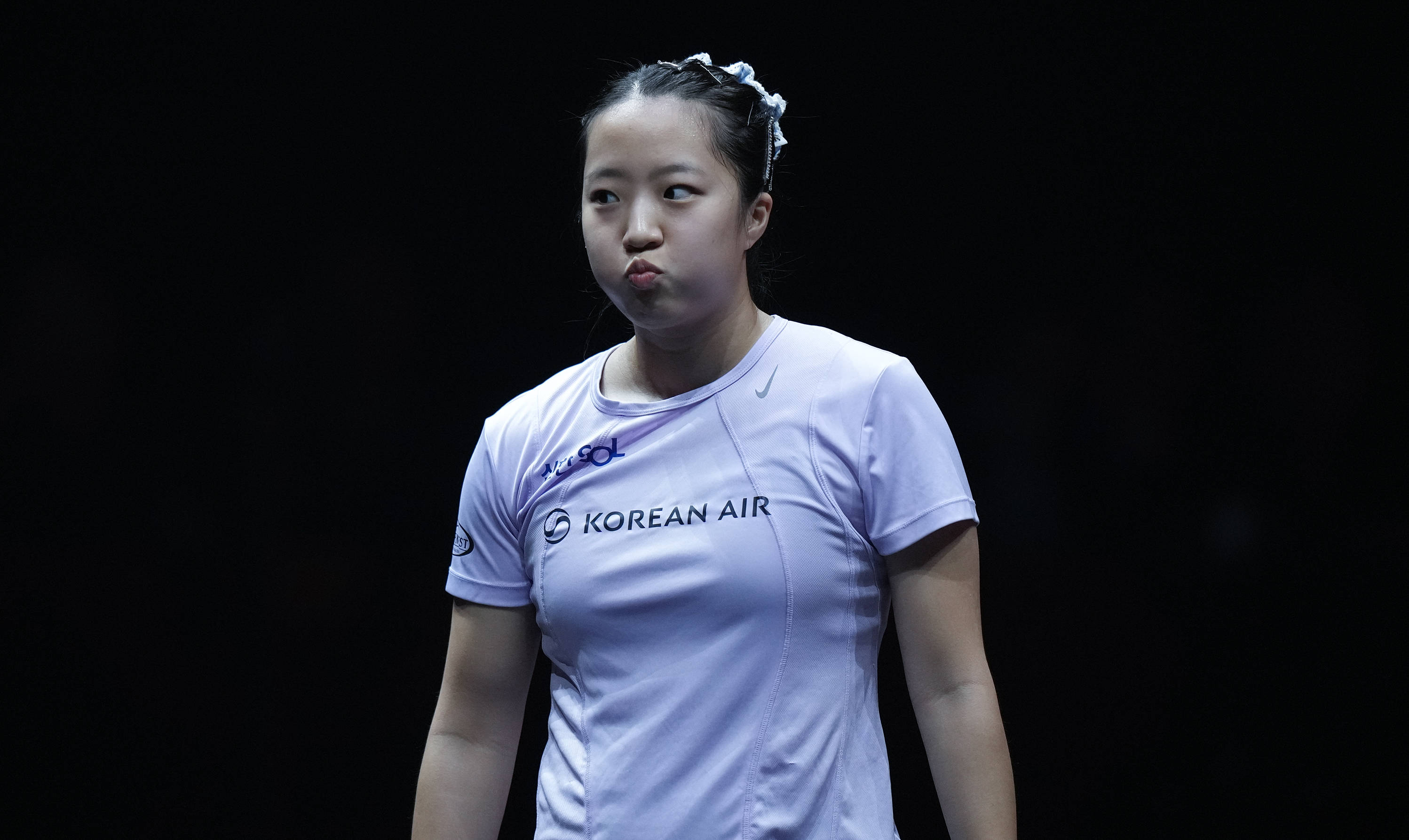 (体育)乒乓球——WTT香港总决赛:林诗栋/蒯曼无缘混双决赛